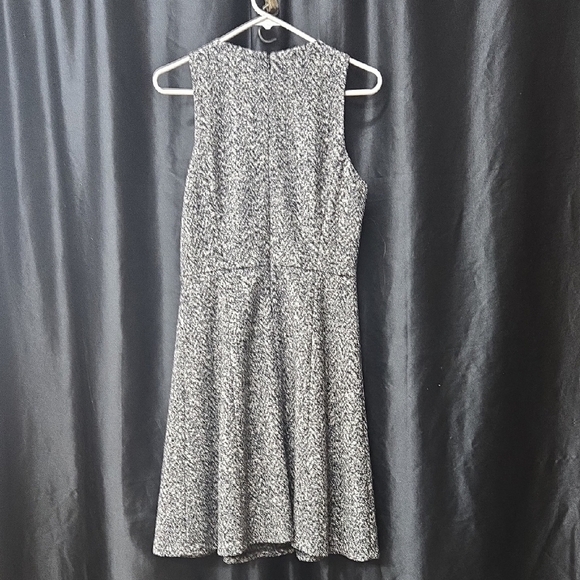 Theory Black and Gray Textured Midi Dress - Picture 5 of 7